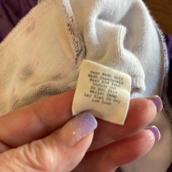 Evy’s Tree Sophie Watercolor Zip-front Hoodie, Large - Picture 4 of 5